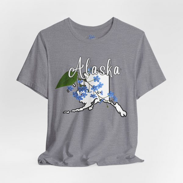 Alaska State Flower T-Shirt the Alpine Forget-Me-Not by State of Mine Graphic Tee, Unisex Shirt, Gift for Travelers, Casual Wear, Summer Fashion, Alaska Souvenir - Image 21