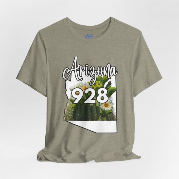 Arizona State Flower the Saguaro Blossom Area Code 928 by State of Mine  Tee, Unisex Jersey Short Sleeve Shirt, Perfect for Gifts, Travel, and Casual Wear, Ideal for Summer, Birthdays, and [...] - Image 15