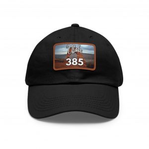 Utah Arches Dad Hat by State of Mine 385 Area Code with Leather Patch, Beach Vibes Cap, Gift for Dad, Outdoor Hat, Casual Style Headwear