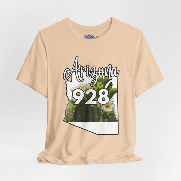 Arizona State Flower the Saguaro Blossom Area Code 928 by State of Mine  Tee, Unisex Jersey Short Sleeve Shirt, Perfect for Gifts, Travel, and Casual Wear, Ideal for Summer, Birthdays, and [...] - Image 7