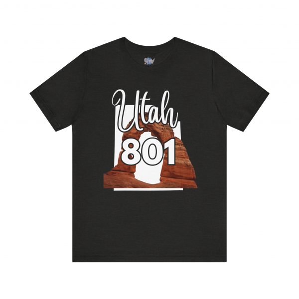 Utah 801 Area Code Arches by State of Mine. Unisex Jersey Tee, Outdoor Adventure Shirt, Travel Gift, Casual Wear, Summer Tee, Unique Design - Image 21