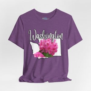 Washington State Flower the Pacific Rhododendron by State of Mine Tee, Unisex Jersey Short Sleeve Shirt, Perfect for Gifts, Travel, and Casual Wear, Ideal for Summer, Birthdays, and [...]