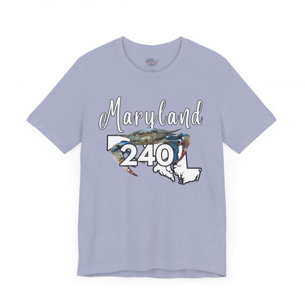Maryland Blue Crabs Design 240 Area Code by State of Mine Short Sleeve Tee, Unisex Summer Shirt, State Pride Tee, Beach T-Shirt, Gift for Marylanders - Image 39