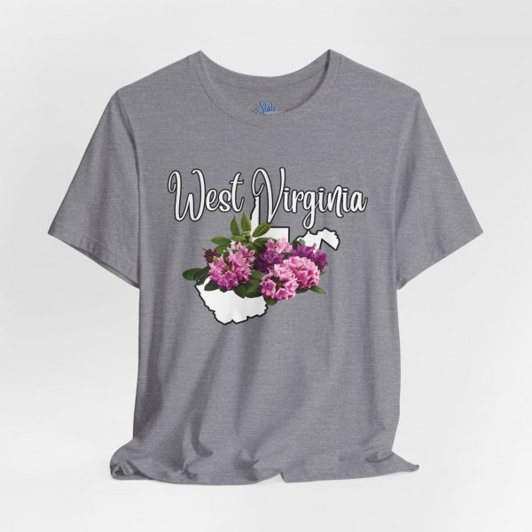 West Virginia State Flower the Rhododendron by State of Mine Tee, Unisex Jersey Short Sleeve Shirt, Perfect for Gifts, Travel, and Casual Wear, Ideal for Summer, Birthdays, and [...] - Image 19