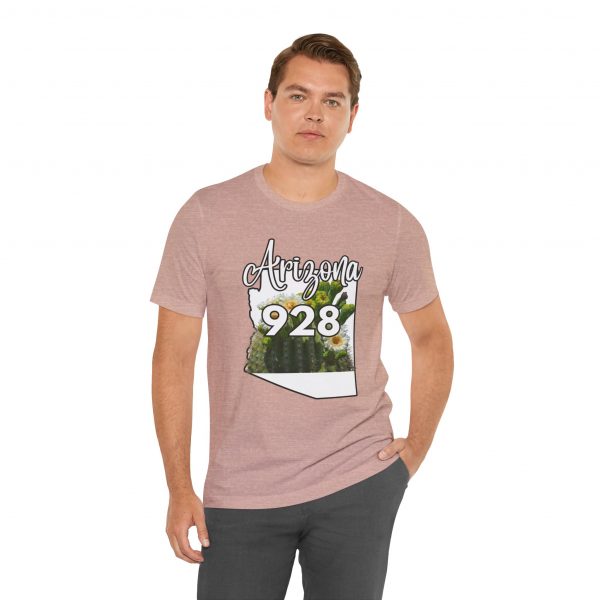 Arizona State Flower the Saguaro Blossom Area Code 928 by State of Mine  Tee, Unisex Jersey Short Sleeve Shirt, Perfect for Gifts, Travel, and Casual Wear, Ideal for Summer, Birthdays, and [...] - Image 6
