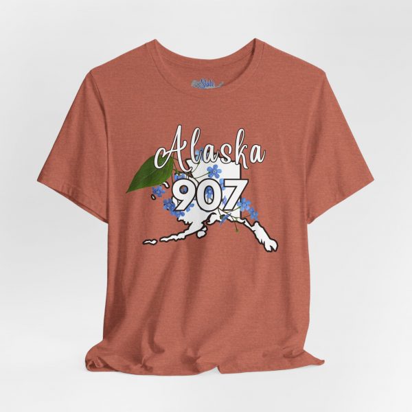 Alaska 907 Graphic Tee, Unisex Shirt, Gift for Travelers, Casual Wear, Summer Fashion, Alaska Souvenir - Image 9