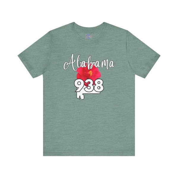 Alabama State Flower the Camellia 938 Area Code Tee by Simply Stated, Casual Summer Wear, State Pride T-Shirt, Travel Souvenir, Gift for Him/Her, Festival Outfit, Outdoor Activities - Image 35