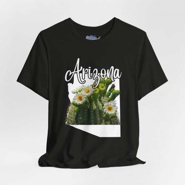Arizona State Flower the Saguaro Blossom by State of Mine Tee, Unisex Jersey Short Sleeve Shirt, Perfect for Gifts, Travel, and Casual Wear, Ideal for Summer, Birthdays, and [...] - Image 9