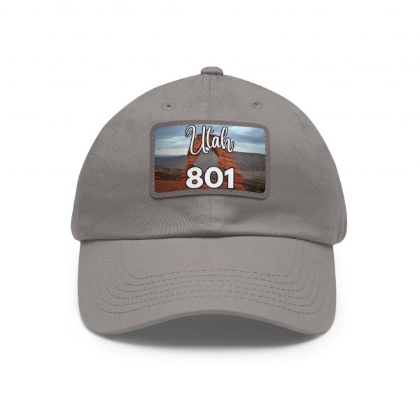 Utah Arches Dad Hat by State of Mine Featuring the 801 Area Code with Leather Patch, Beach Vibes Cap, Gift for Dad, Outdoor Hat, Casual Style Headwear - Image 9