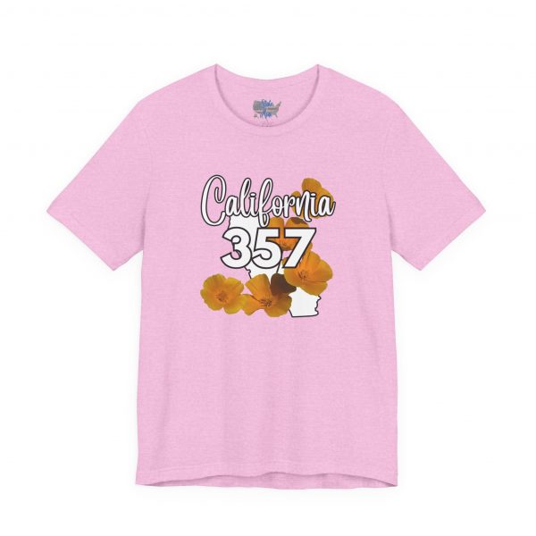California State Flower the California Poppy 357 Area Code by State of Mine Tee, Unisex Jersey Short Sleeve Shirt, Perfect for Gifts, Travel, and Casual Wear, Ideal for Summer, Birthdays, and [...] - Image 25