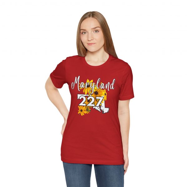 Maryland State Flower The Black-eyed Susan 227 Area Code by State of Mine Short Sleeve Tee, Casual Tee, Maryland Gift, Summer Shirt, State Pride Top, Floral Graphic Tee, Unisex T-Shirt - Image 42