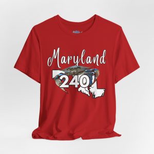 Maryland Blue Crabs Design 240 Area Code by State of Mine Short Sleeve Tee, Unisex Summer Shirt, State Pride Tee, Beach T-Shirt, Gift for Marylanders