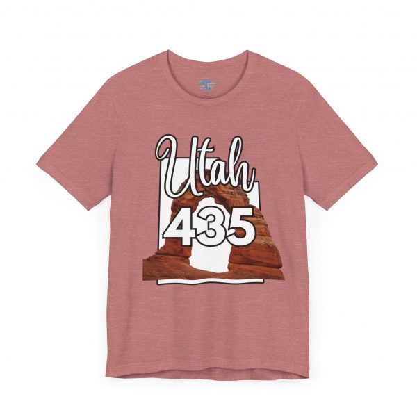 Utah 435 Area Code Arches by State of Mine. Unisex Jersey Tee, Outdoor Adventure Shirt, Travel Gift, Casual Wear, Summer Tee, Unique Design - Image 11