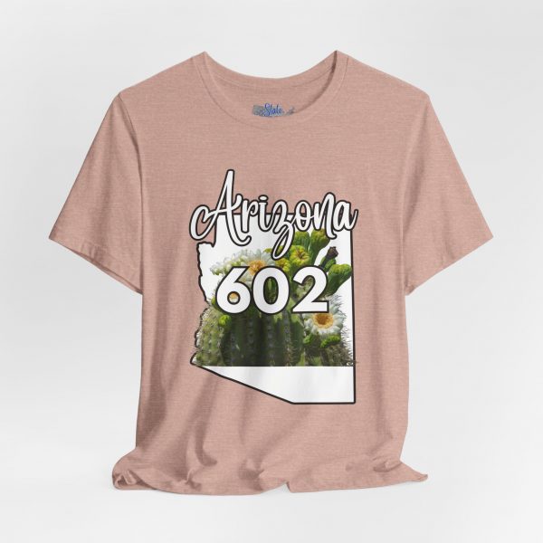 Arizona State Flower the Saguaro Blossom Area Code 602 by State of Mine  Tee, Unisex Jersey Short Sleeve Shirt, Perfect for Gifts, Travel, and Casual Wear, Ideal for Summer, Birthdays, and [...] - Image 5