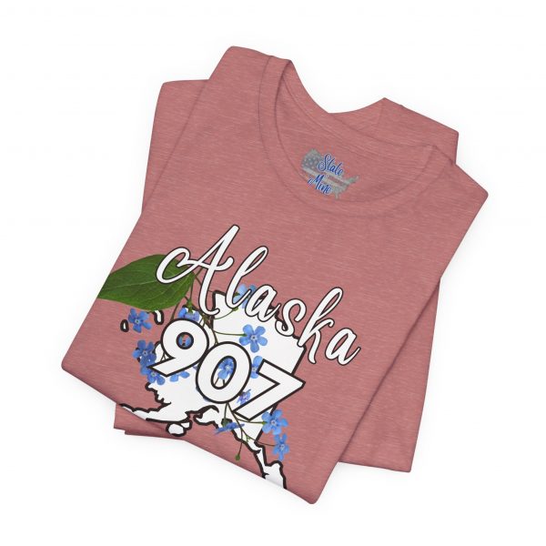 Alaska 907 Graphic Tee, Unisex Shirt, Gift for Travelers, Casual Wear, Summer Fashion, Alaska Souvenir - Image 6