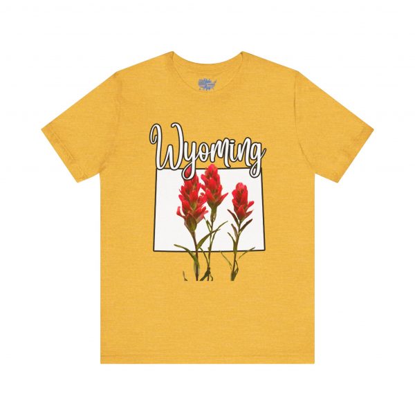 Wyoming State Flower The Indian Paintbrush by State of Mine Tee - Unisex Jersey Short Sleeve T-Shirt, Nature Lover Gift, Travel Souvenir, Spring Style, Casual Wear - Image 29