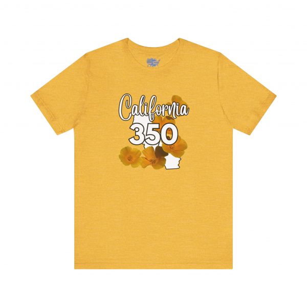 California State Flower the California Poppy 350 Area Code by State of Mine Tee, Unisex Jersey Short Sleeve Shirt, Perfect for Gifts, Travel, and Casual Wear, Ideal for Summer, Birthdays, and [...] - Image 27
