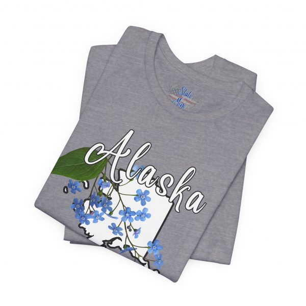 Alaska State Flower T-Shirt the Alpine Forget-Me-Not by State of Mine Graphic Tee, Unisex Shirt, Gift for Travelers, Casual Wear, Summer Fashion, Alaska Souvenir - Image 20