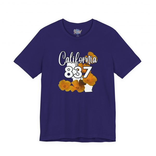 California State Flower the California Poppy 837 Area Code by State of Mine Tee, Unisex Jersey Short Sleeve Shirt, Perfect for Gifts, Travel, and Casual Wear, Ideal for Summer, Birthdays, and [...] - Image 21