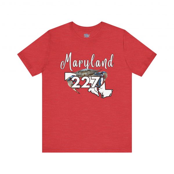 Maryland Blue Crabs 227 Area Code by State of Mine Short Sleeve Tee, Unisex Summer Shirt, State Pride Tee, Beach T-Shirt, Gift for Marylanders - Image 49