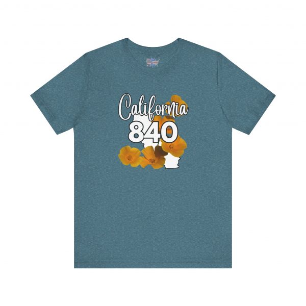 California State Flower the California Poppy 840 Area Code by State of Mine Tee, Unisex Jersey Short Sleeve Shirt, Perfect for Gifts, Travel, and Casual Wear, Ideal for Summer, Birthdays, and [...] - Image 31