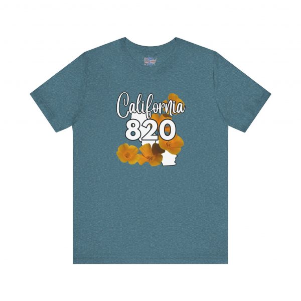 California State Flower the California Poppy 820 Area Code by State of Mine Tee, Unisex Jersey Short Sleeve Shirt, Perfect for Gifts, Travel, and Casual Wear, Ideal for Summer, Birthdays, and [...] - Image 31