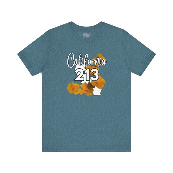 California State Flower the California Poppy  213 Area Code by State of Mine Tee, Unisex Jersey Short Sleeve Shirt, Perfect for Gifts, Travel, and Casual Wear, Ideal for Summer, Birthdays, and [...] - Image 31