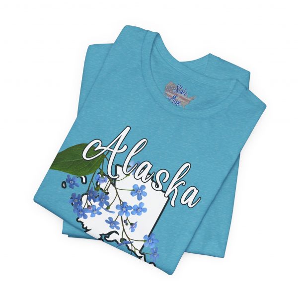 Alaska State Flower T-Shirt the Alpine Forget-Me-Not by State of Mine Graphic Tee, Unisex Shirt, Gift for Travelers, Casual Wear, Summer Fashion, Alaska Souvenir - Image 22