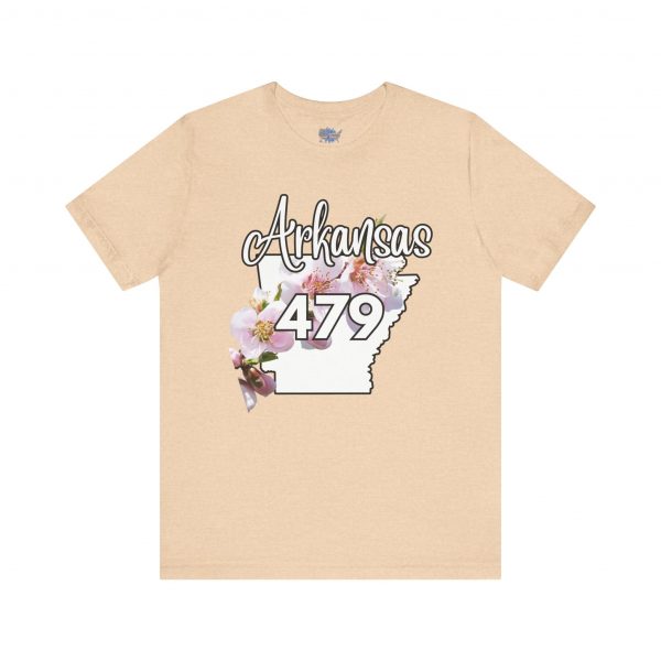 Arkansas State Flower The Apple Blossom 479 Area Code by State of Mine. Unisex Jersey Short Sleeve Tee - Cozy Everyday Wear, Casual Style, Summer Essentials, Gift for Friends, Graphic Tee - Image 20