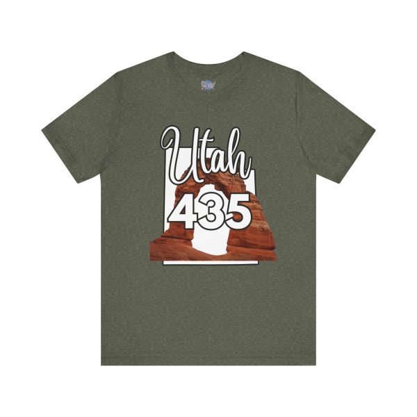 Utah 435 Area Code Arches by State of Mine. Unisex Jersey Tee, Outdoor Adventure Shirt, Travel Gift, Casual Wear, Summer Tee, Unique Design - Image 25