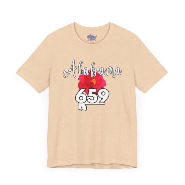 Alabama State Flower the Camellia 659 Area Code Tee by State of Mine, Casual Summer Wear, State Pride T-Shirt, Travel Souvenir, Gift for Him/Her, Festival Outfit, Outdoor Activities - Image 17