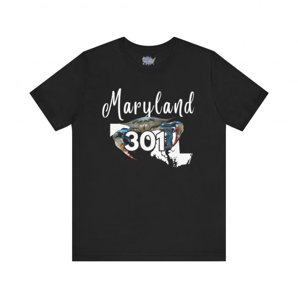 Maryland Crabs 301 Area Code by State of Mine Short Sleeve Tee, Unisex Summer Shirt, State Pride Tee, Beach T-Shirt, Gift for Marylanders - Image 13