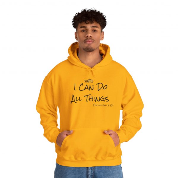 I Can Do All Things by Subtle--Unisex Hoodie, Cozy Sweatshirt, Faith-Based Inspirational Apparel, Philippians 4:13 - Image 32