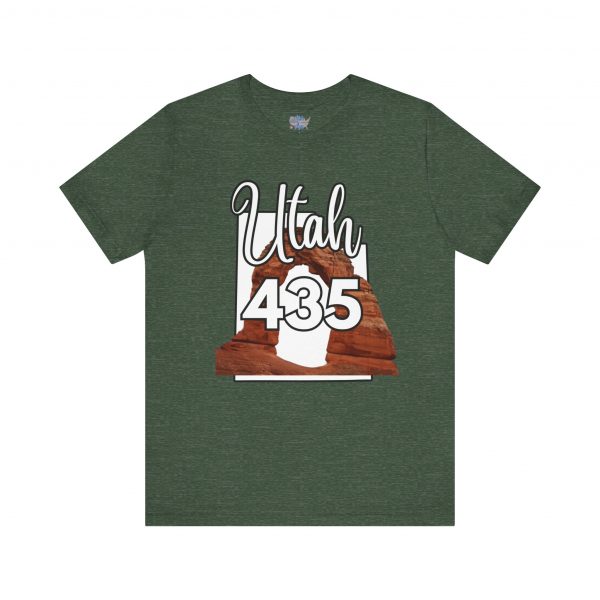 Utah 435 Area Code Arches by State of Mine. Unisex Jersey Tee, Outdoor Adventure Shirt, Travel Gift, Casual Wear, Summer Tee, Unique Design - Image 33