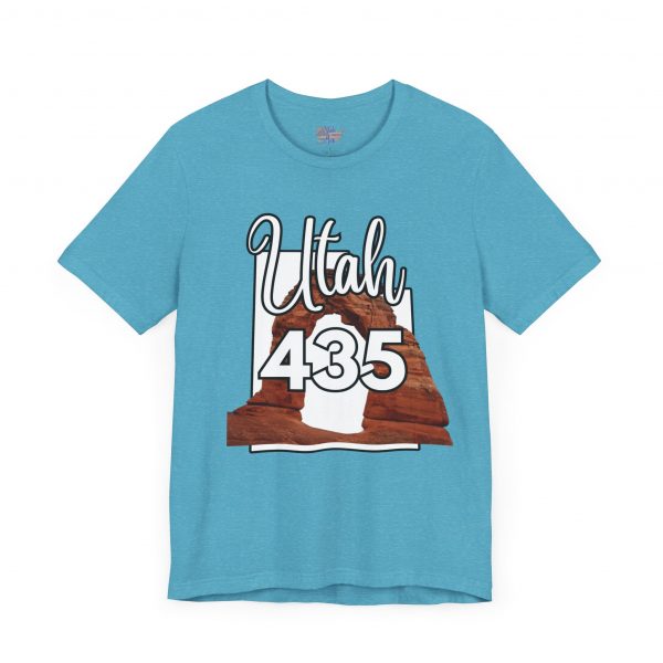 Utah 435 Area Code Arches by State of Mine. Unisex Jersey Tee, Outdoor Adventure Shirt, Travel Gift, Casual Wear, Summer Tee, Unique Design - Image 47
