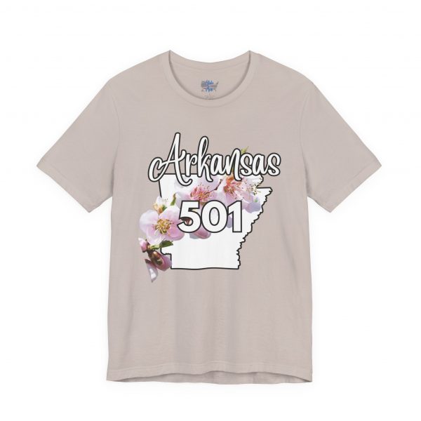 Arkansas State Flower The Apple Blossom 501 Area Code by State of Mine. Unisex Jersey Short Sleeve Tee - Cozy Everyday Wear, Casual Style, Summer Essentials, Gift for Friends, Graphic Tee - Image 30