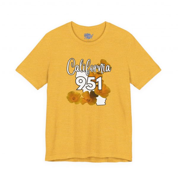 California State Flower the California Poppy 951 Area Code by State of Mine Tee, Unisex Jersey Short Sleeve Shirt, Perfect for Gifts, Travel, and Casual Wear, Ideal for Summer, Birthdays, and [...] - Image 29