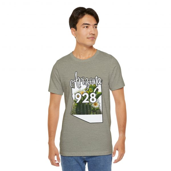 Arizona State Flower the Saguaro Blossom Area Code 928 by State of Mine  Tee, Unisex Jersey Short Sleeve Shirt, Perfect for Gifts, Travel, and Casual Wear, Ideal for Summer, Birthdays, and [...] - Image 16