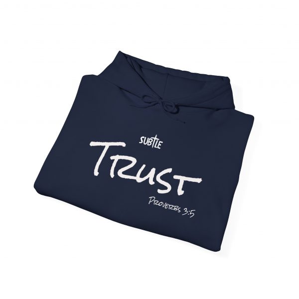 Trust by Subtle--Unisex Dark Colored Hoodie, Cozy Sweatshirt, Faith-Based Inspirational Apparel, Proverbs 3:5 - Image 48