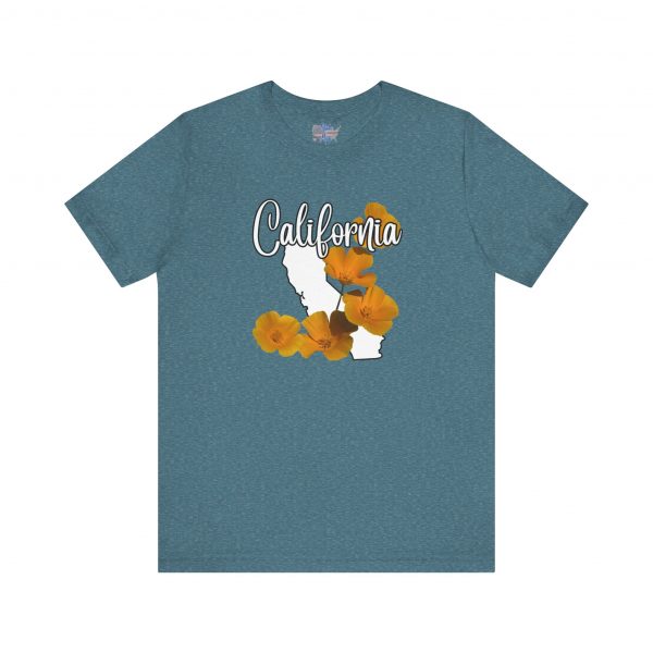 California State Flower the California Poppy by State of Mine Tee, Unisex Jersey Short Sleeve Shirt, Perfect for Gifts, Travel, and Casual Wear, Ideal for Summer, Birthdays, and [...] - Image 31