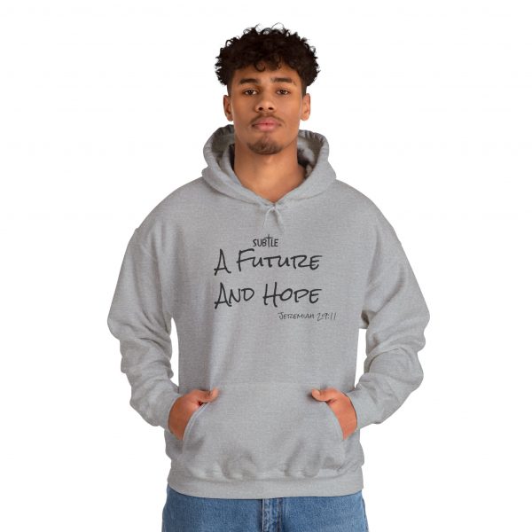 A Future and Hope by Subtle--Unisex Hoodie, Cozy Sweatshirt, Faith-Based Inspirational Apparel,  Jeremiah 23:11 - Image 20