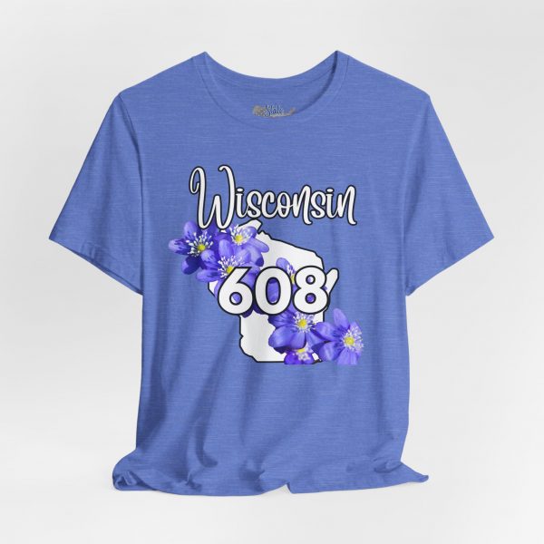 Wisconsin State Flower the Blue Violet by State of Mine 608 Area Code Tee, Unisex Jersey Short Sleeve Shirt, Perfect for Gifts, Travel, and Casual Wear, Ideal for Summer, Birthdays, and [...]