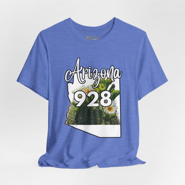 Arizona State Flower the Saguaro Blossom Area Code 928 by State of Mine  Tee, Unisex Jersey Short Sleeve Shirt, Perfect for Gifts, Travel, and Casual Wear, Ideal for Summer, Birthdays, and [...] - Image 3