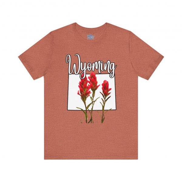Wyoming State Flower The Indian Paintbrush by State of Mine Tee - Unisex Jersey Short Sleeve T-Shirt, Nature Lover Gift, Travel Souvenir, Spring Style, Casual Wear - Image 5