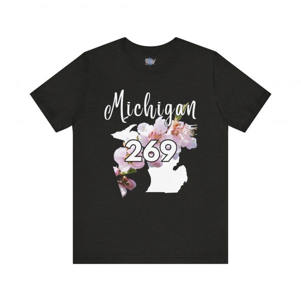 Michigan State Flower The Apple Blossom 269 Area Code by State of Mine. Unisex Jersey Short Sleeve Tee - Cozy Everyday Wear, Casual Style, Summer Essentials, Gift for Friends, Graphic Tee - Image 24