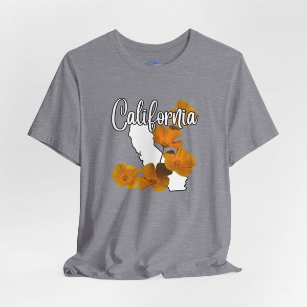 California State Flower the California Poppy by State of Mine Tee, Unisex Jersey Short Sleeve Shirt, Perfect for Gifts, Travel, and Casual Wear, Ideal for Summer, Birthdays, and [...] - Image 15
