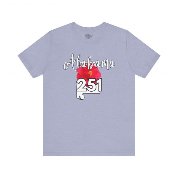 Alabama State Flower the Camellia 251 Area Code Tee by State of Mine, Casual Summer Wear, State Pride T-Shirt, Travel Souvenir, Gift for Him/Her, Festival Outfit, Outdoor Activities - Image 43