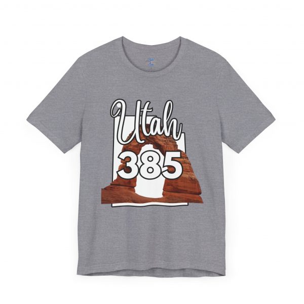 Utah 385 Area Code Arches by State of Mine. Unisex Jersey Tee, Outdoor Adventure Shirt, Travel Gift, Casual Wear, Summer Tee, Unique Design - Image 39