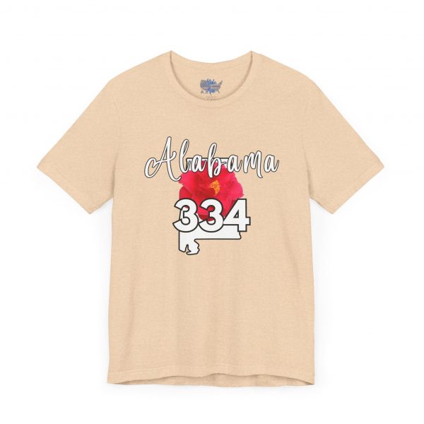 Alabama State Flower the Camellia 334 Area Code Tee by Simply Stated, Casual Summer Wear, State Pride T-Shirt, Travel Souvenir, Gift for Him/Her, Festival Outfit, Outdoor Activities - Image 17