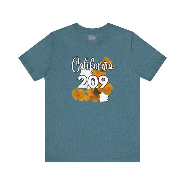 California State Flower the California Poppy  209 Area Code by State of Mine Tee, Unisex Jersey Short Sleeve Shirt, Perfect for Gifts, Travel, and Casual Wear, Ideal for Summer, Birthdays, and [...] - Image 31